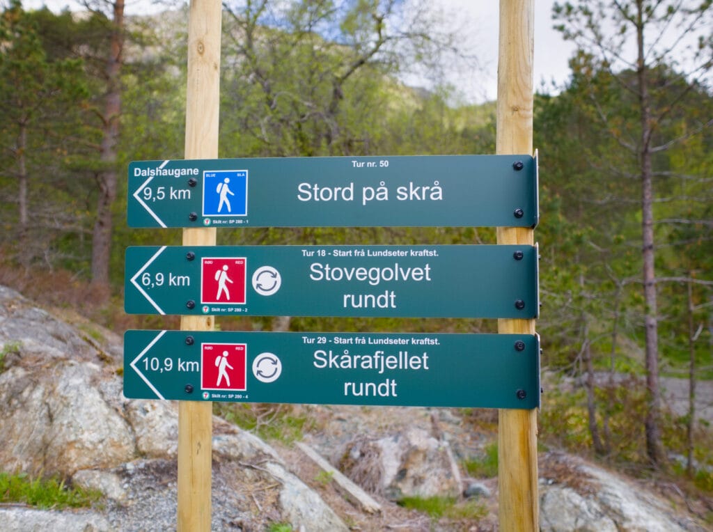 panneau randonn&eacute;e norv&egrave;ge