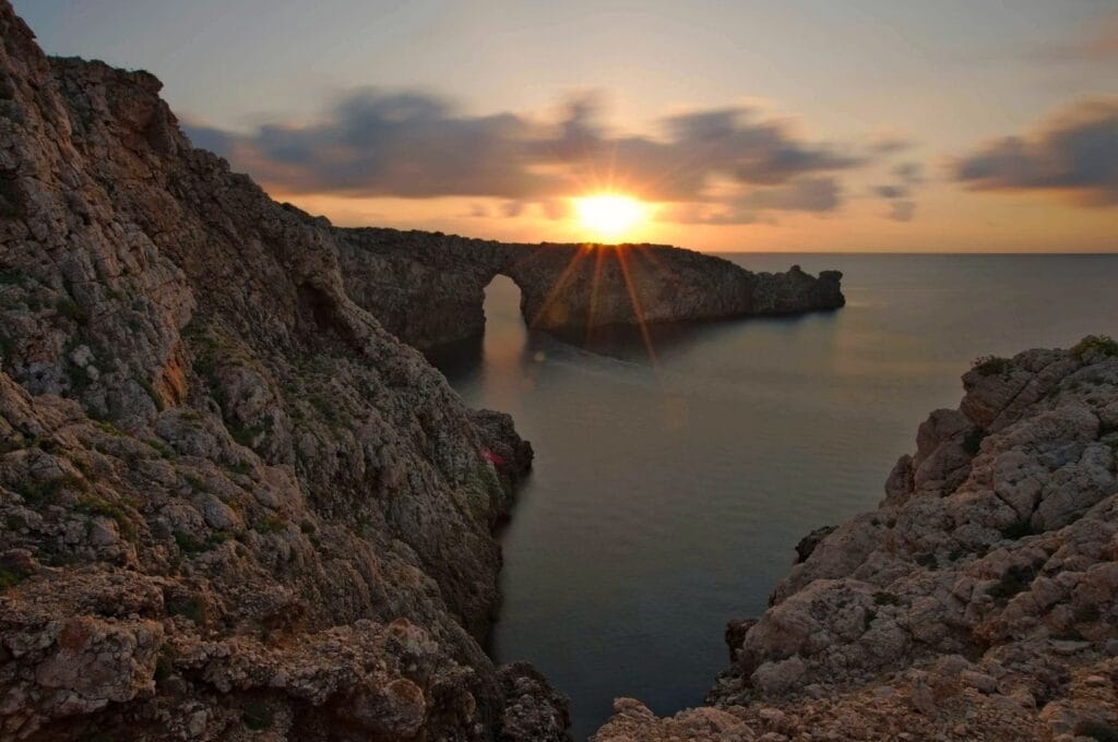 sunset over the Pont d'en Gil