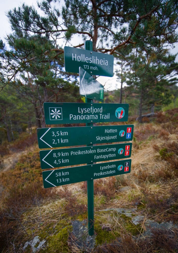distance indicative au début de la rando
