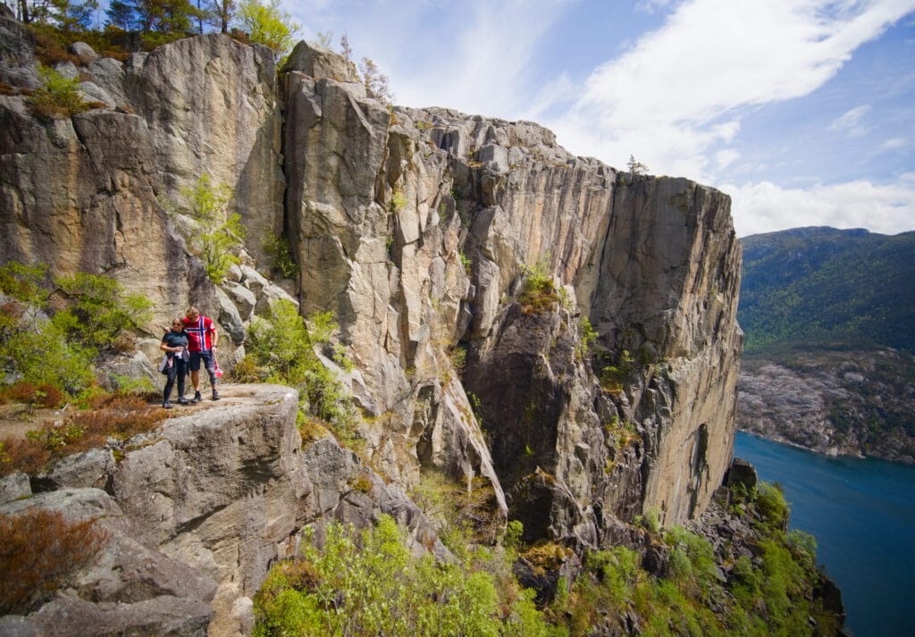 la falaise de Skjerajuvet