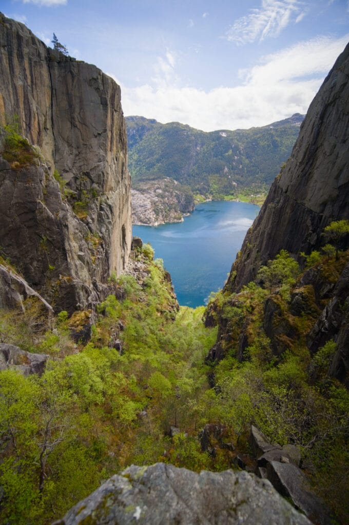 Skjerajuvet sur le lysefjord