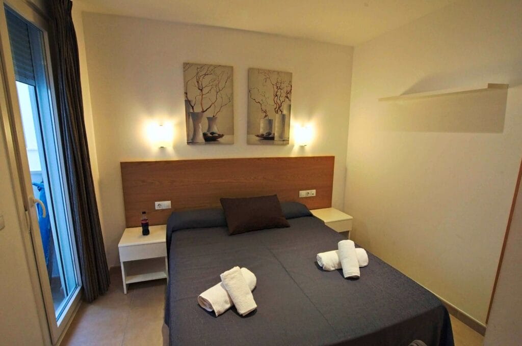 chambre de notre appartement à Minorque