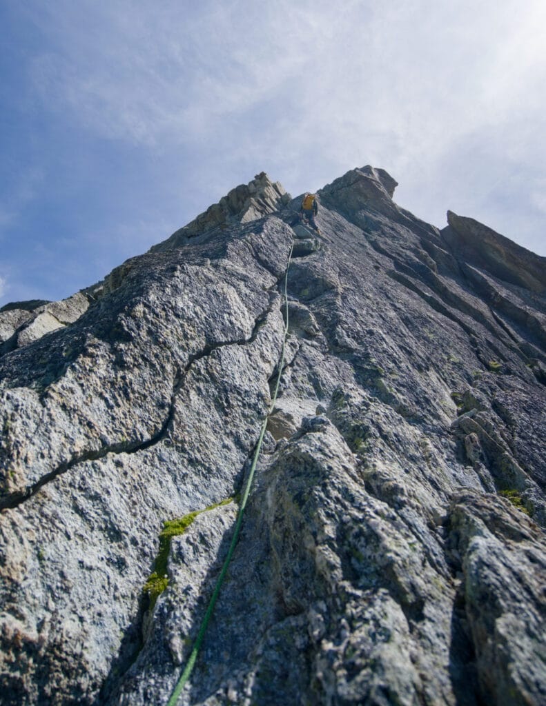 partie finale de l'arête w de la dents de tsalion