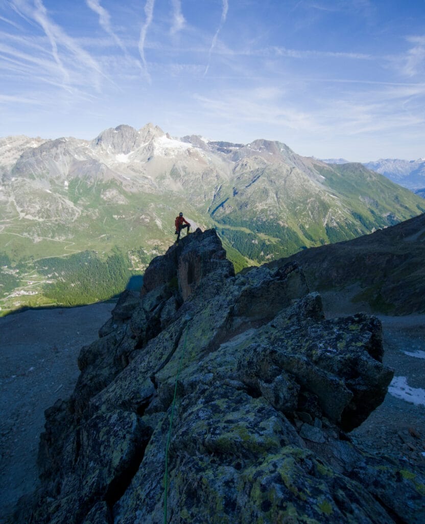l'arête W de la Dent de Tsalion