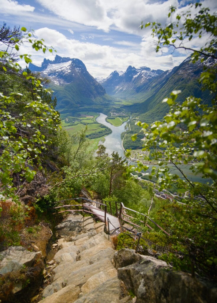 escalier sherpa en norvège