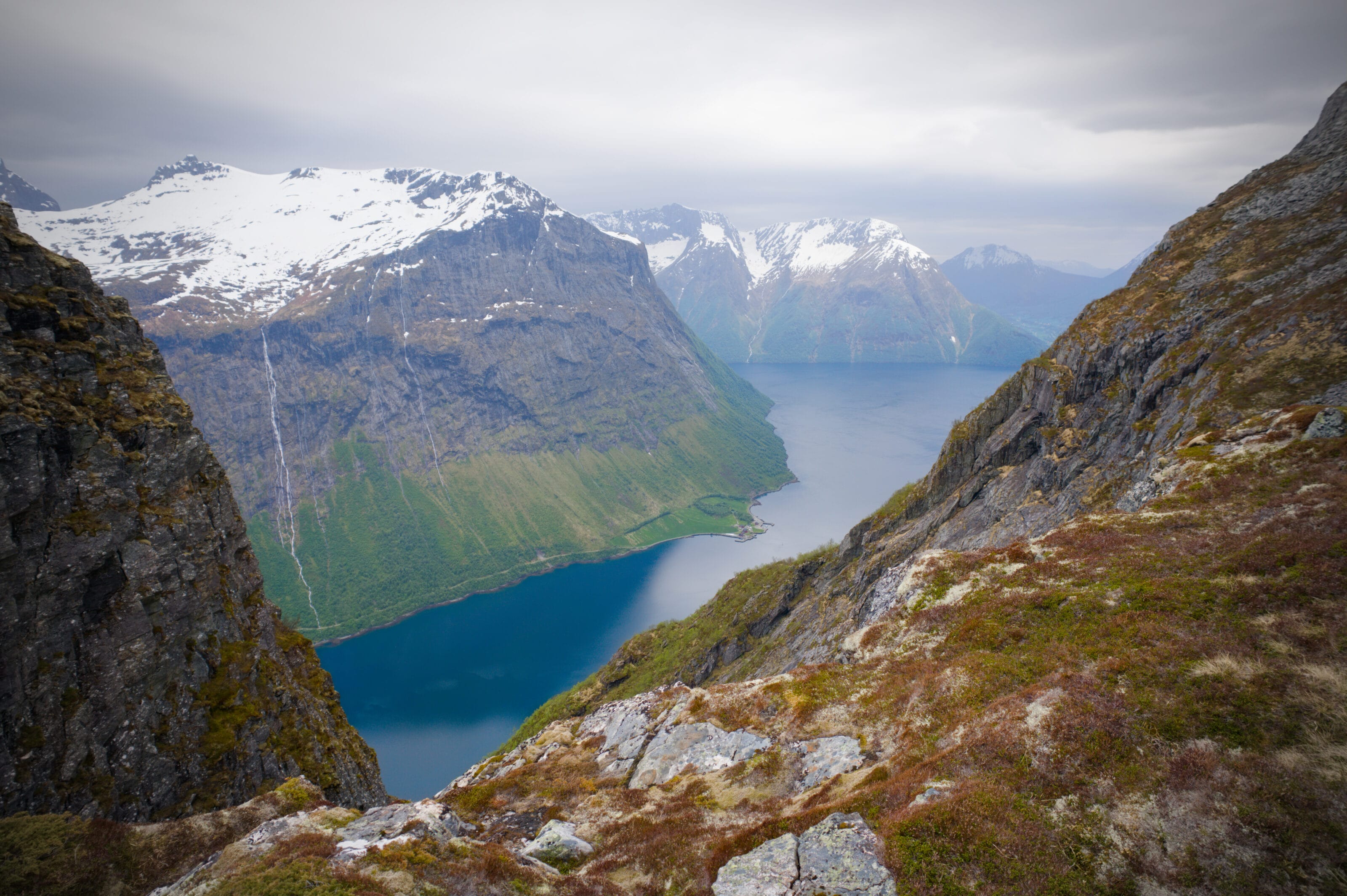 le Norangsfjord depuis l'arête