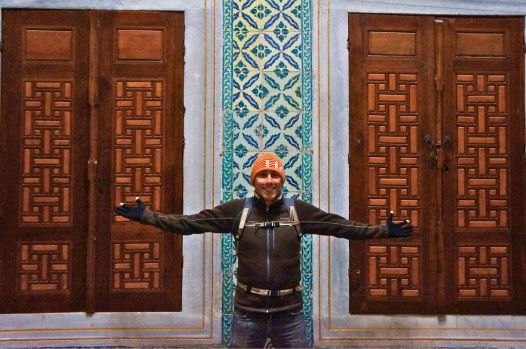 Benoit dans le palais de Topkapi