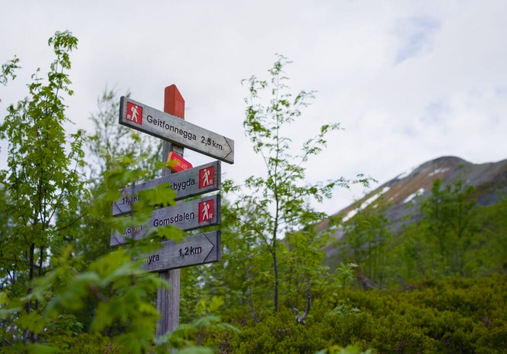 panneau de rando pour le Geitfonnegga