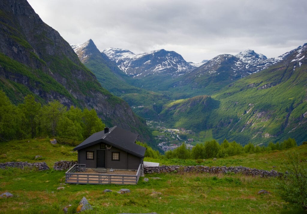 maison avec vue sur Geiranger
