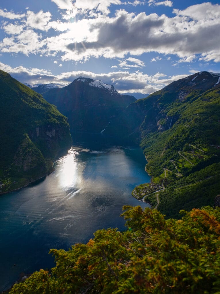 coucher de soleil losta geiranger
